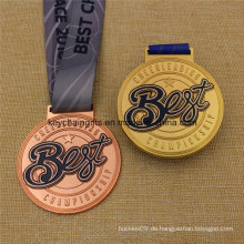 Benutzerdefinierte Best Medal Championship Sport Medaille mit Band